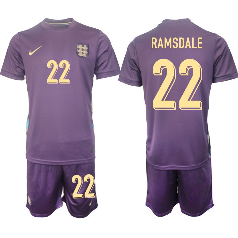 Men 2024-2025 Season England away purple 22 Soccer Jersey